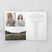 Herdenkingsdienst Wildflower Funeral Programma (Binnen)