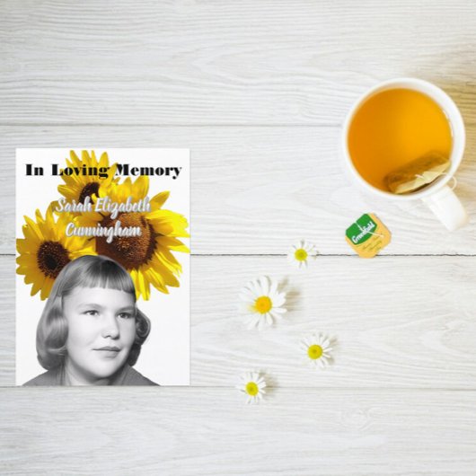Herdenkingsdienst Zonnebloem Foto Programma Programmakaart