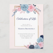 Herdenkingsfeest Bloemendienst Uitnodiging (Voorkant)