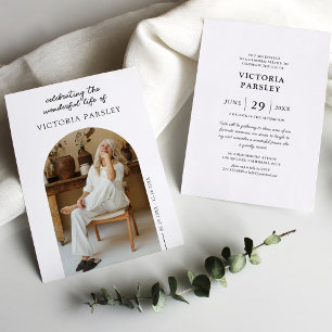 Herdenkingsfeest Boog met foto Kaart