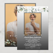 Herdenkingsfeest Foto Funeral Memorial Kaart (Voorkant / Achterkant)