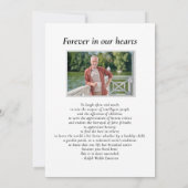 Herdenkingsfeest Foto Lucht Wolken Begrafenis Kaart (Achterkant)