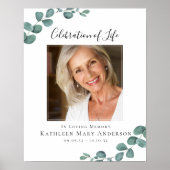 Herdenkingsfeest Foto Welkomstbord Poster (Voorkant)