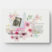 Herdenkingsfeest Herdenkingsgeschenk  FOTO TOEVOEG Fotoplaat (voorkant)