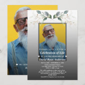 Herdenkingsfeest van het Leven Foto Funeral Memori Kaart (Voorkant / Achterkant)