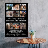 Herdenkingsfoto 9 Foto Collage Poster