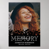 Herdenkingsfoto bij de uitvaart poster (Voorkant)