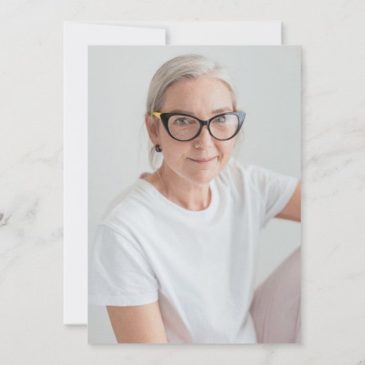 Herdenkingsfoto-collage-herdenking Kaart (Achterkant)