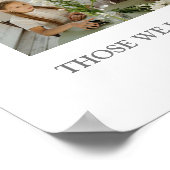 Herdenkingsfoto-collage rouwkaart poster (Hoek)