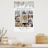 Herdenkingsfoto-collage Rouwkaart Sympathieposter Poster (Keuken)