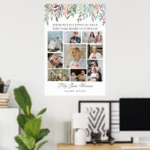 Herdenkingsfoto-collage Rouwkaart Sympathieposter Poster (Thuiskantoor)