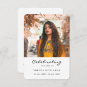 Herdenkingsfoto Funeral Gebedskaart (Voorkant / Achterkant)