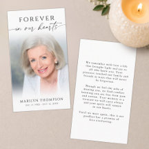 Herdenkingsfoto Funeral Gebedskaart