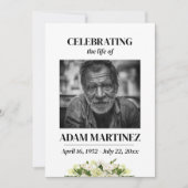 Herdenkingsfoto Funeral Memorial Kaart (Voorkant)