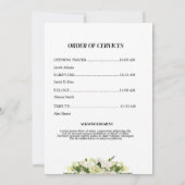 Herdenkingsfoto Funeral Memorial Kaart (Achterkant)