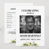 Herdenkingsfoto Funeral Memorial Kaart (Voorkant / Achterkant)