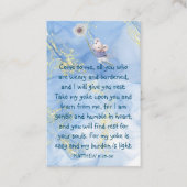 Herdenkingsfoto Gebed Schattige Kleine Muis Kinder Visitekaartje (Voorkant)