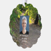 Herdenkingsfoto Gebedspad Bos Bomen Ornament Kaart (Links)