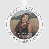 Herdenkingsfoto Herdenking Kerstfeest Ornament (achterkant)