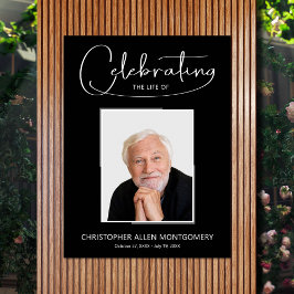 Herdenkingsfoto-herdenkingsdienst levensviering poster
