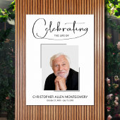 Herdenkingsfoto-herdenkingsfeest van het leven poster