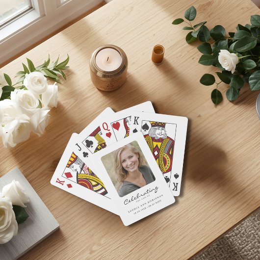 Herdenkingsfoto-herinnering Pokerkaarten
