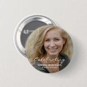 Herdenkingsfoto-herinnering Ronde Button 5,7 Cm (Voorkant /achterkant)