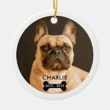 Herdenkingsfoto huisdier Kerstbal met QR-code