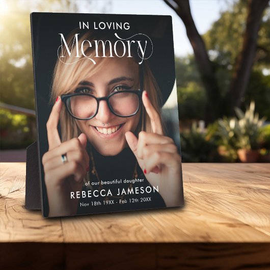 Herdenkingsfoto 'In Liefdevolle Herinnering' Tribu Fotoplaat