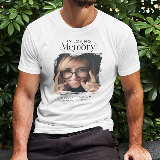 Herdenkingsfoto 'In Loving Memory' T-shirt