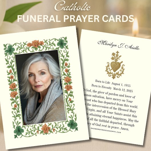 Herdenkingsfoto Jezus-gebed Foto Visitekaartje