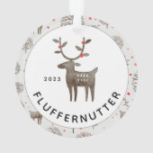 Herdenkingsfoto Keepaardfoto + jaar rendiertijd Ornament (achterkant)