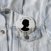 Herdenkingsfoto knop voor rozen ronde button 7,6 cm (In situ)