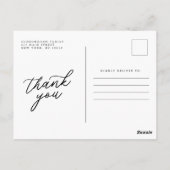 Herdenkingsfoto Modern Eenvoudig in ons hart Briefkaart (Achterkant)