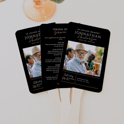 Herdenkingsfoto Modern Herdenkingsprogramma Handwaaier