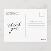 Herdenkingsfoto modern simpel in onze harten briefkaart (Achterkant)