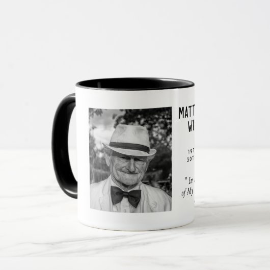 Herdenkingsfoto mok ter nagedachtenis 2 (Voorkant links)