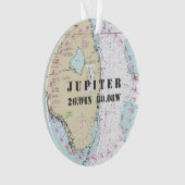 Herdenkingsfoto Nautische 2-zijdige Jupiter FL Ornament (voorkant)