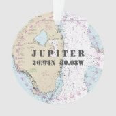 Herdenkingsfoto Nautische 2-zijdige Jupiter FL Ornament (voorkant)