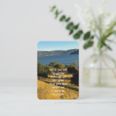 Herdenkingsfoto Orchard Lake Autumn Leaves Keepsak Visitekaartje (Staand voorkant)