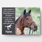 Herdenkingsfoto Paard Fotoplaat (voorkant)