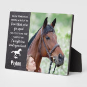 Herdenkingsfoto Paard Fotoplaat (Zijkant)