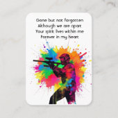 Herdenkingsfoto Paintball Game Enthousiast Visitekaartje (Voorkant)