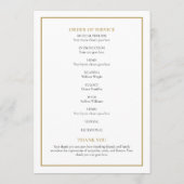 Herdenkingsfoto rouwdienst programma programmakaart (Achterkant)