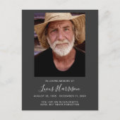 Herdenkingsfoto- rouwfoto- eerbetoon briefkaart (Voorkant)