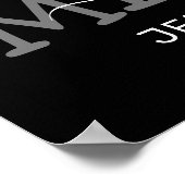 Herdenkingsfoto rouwfoto poster (Hoek)