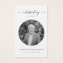 Herdenkingsfoto rouwkaart met gebed