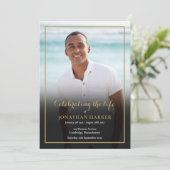 Herdenkingsfoto rouwprogramma kaart (Staand voorkant)
