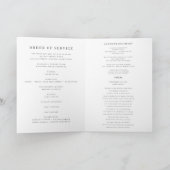 Herdenkingsfoto-rouwprogramma Kaart (Binnen)