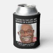 Herdenkingsfoto ter ere van het leven blikjeskoeler (Blikje Voorkant)